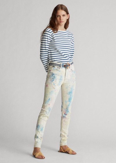 Polo Ralph Lauren Tompkins High-Rise Skinny Jeans Dame Danmark (OKAHS3594)